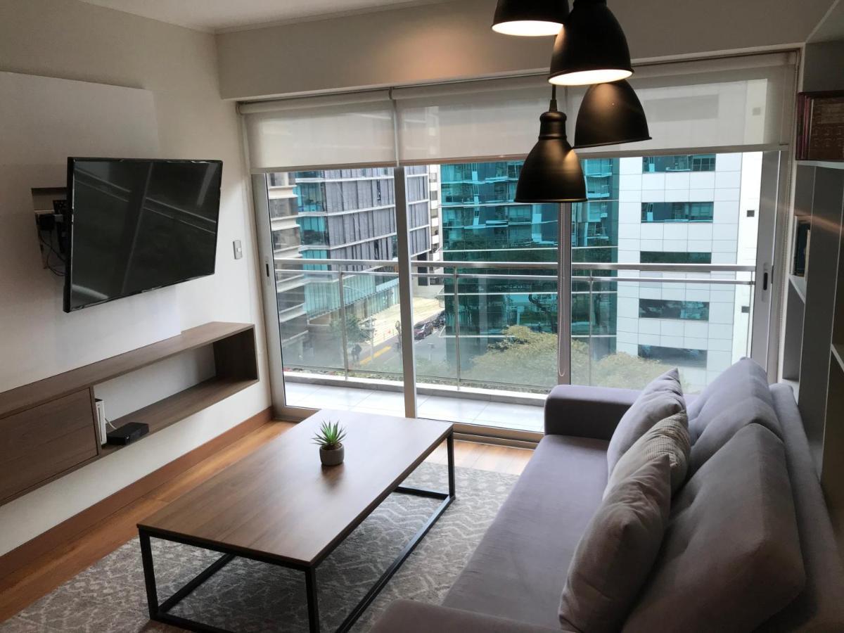 Hermoso Apartamento Con Piscina Miraflores- Canvas Lima Eksteriør billede