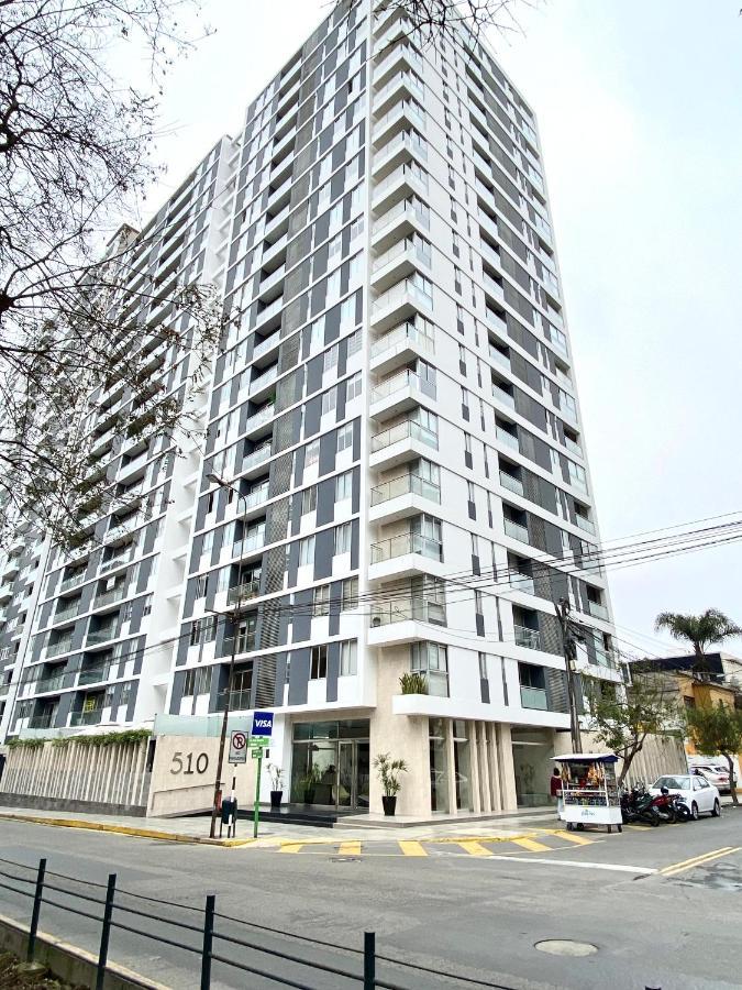 Hermoso Apartamento Con Piscina Miraflores- Canvas Lima Eksteriør billede